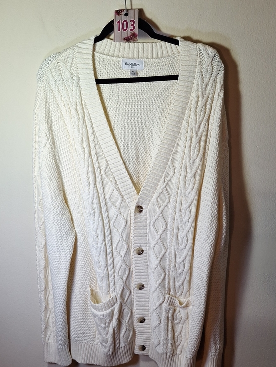 Other - 103 nwot men's cream color cardigan
